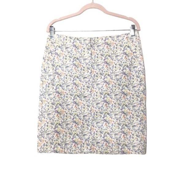 J. Jill Floral Zip Front Straight Skirt - Picture 1 of 5